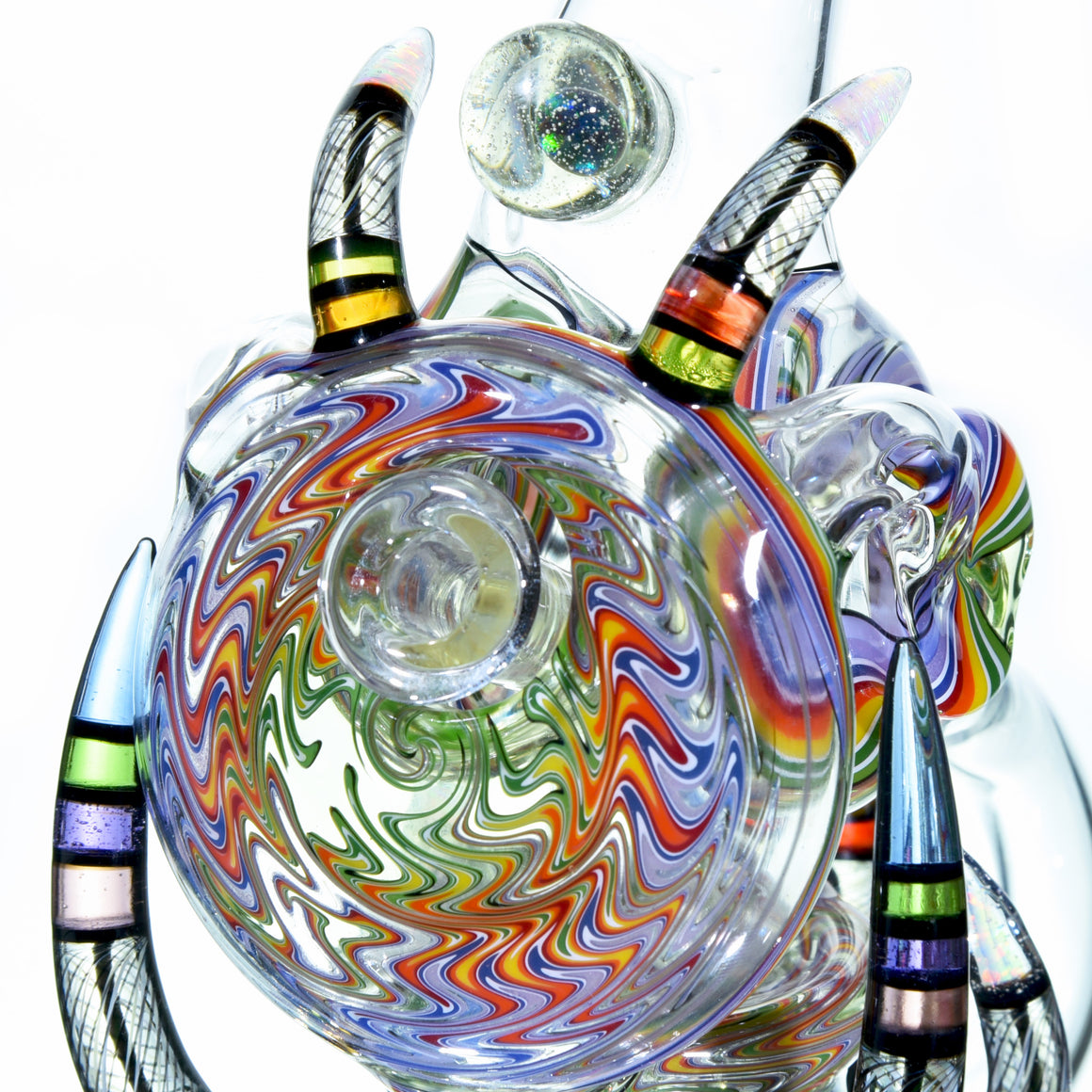 Collab - UV Reactive Opal'd-out Rewig Helitorium Dual-Recycler - 10mm Female