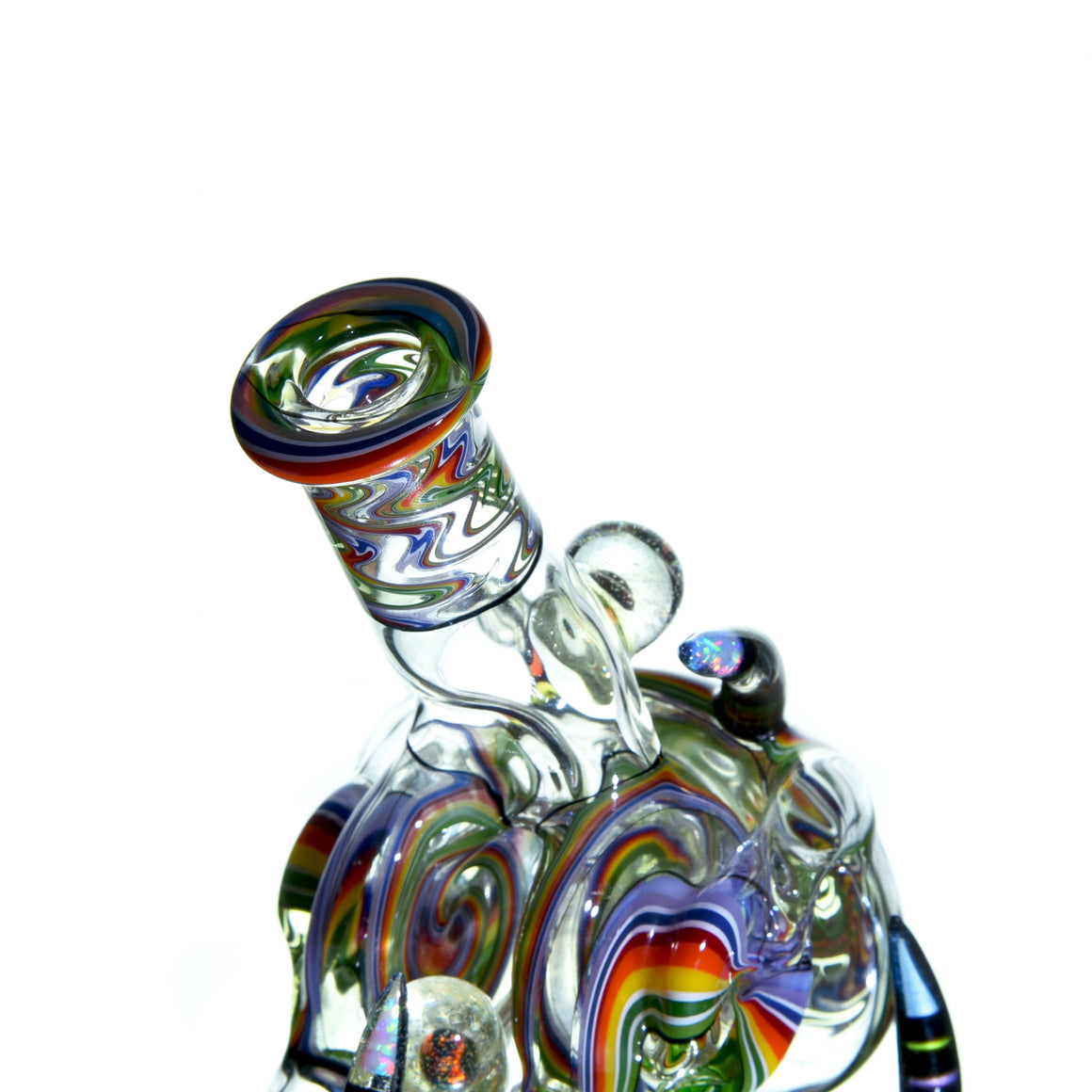 Collab - UV Reactive Opal'd-out Rewig Helitorium Dual-Recycler - 10mm Female