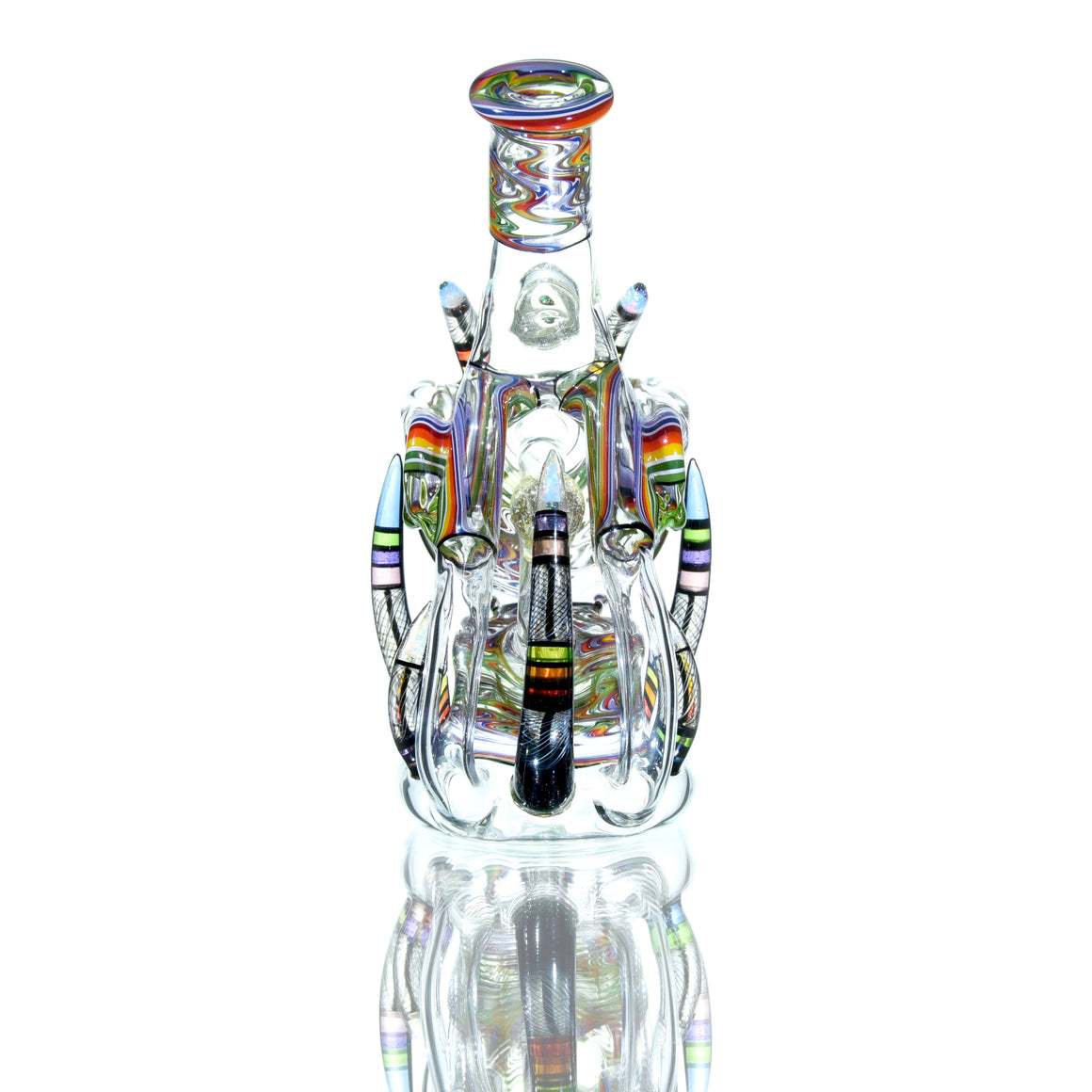 Collab - UV Reactive Opal'd-out Rewig Helitorium Dual-Recycler - 10mm Female